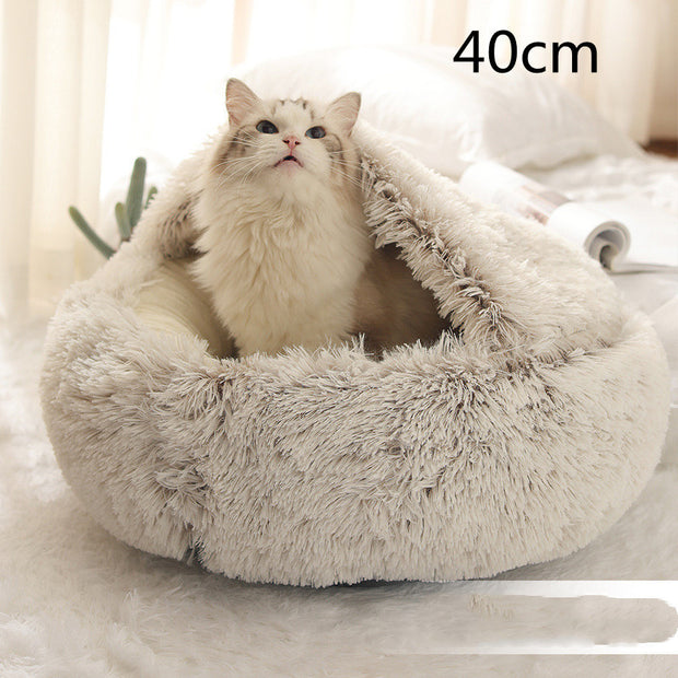 Winter Plush Pet Bed