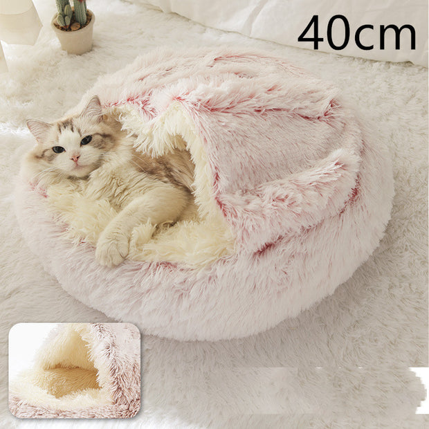 Winter Plush Pet Bed