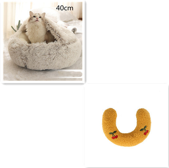 Winter Plush Pet Bed