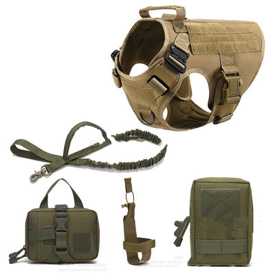 K9 Tactical Dog Harness and Leash