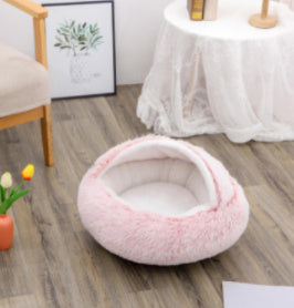 Winter Plush Pet Bed